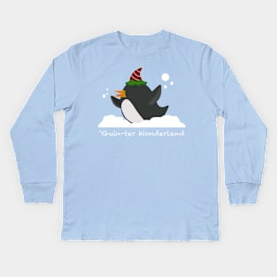 Penguin Wonderland Kids Long Sleeve T-Shirt